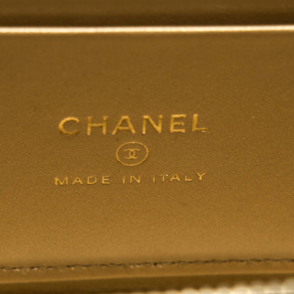 Chanel Pearl Crush Long Vanity Lambskin Black