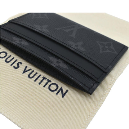 LOUIS VUITTON Monogram Eclipse Card Holder Black
