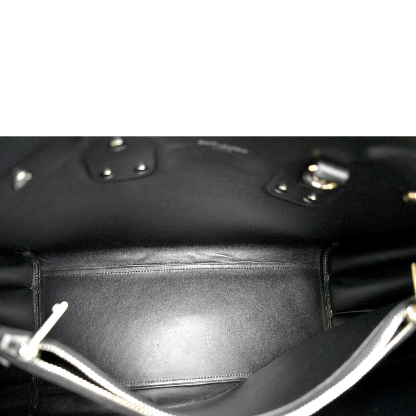 YVES SAINT LAURENT Sac de Jour Leather Satchel Shoulder Bag Black