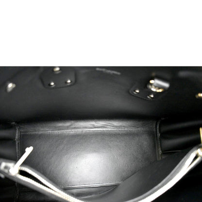 YVES SAINT LAURENT Sac de Jour Leather Satchel Shoulder Bag Black