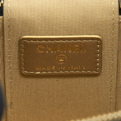 Chanel Pearl Crush Mini Vanity Case Lambskin Black