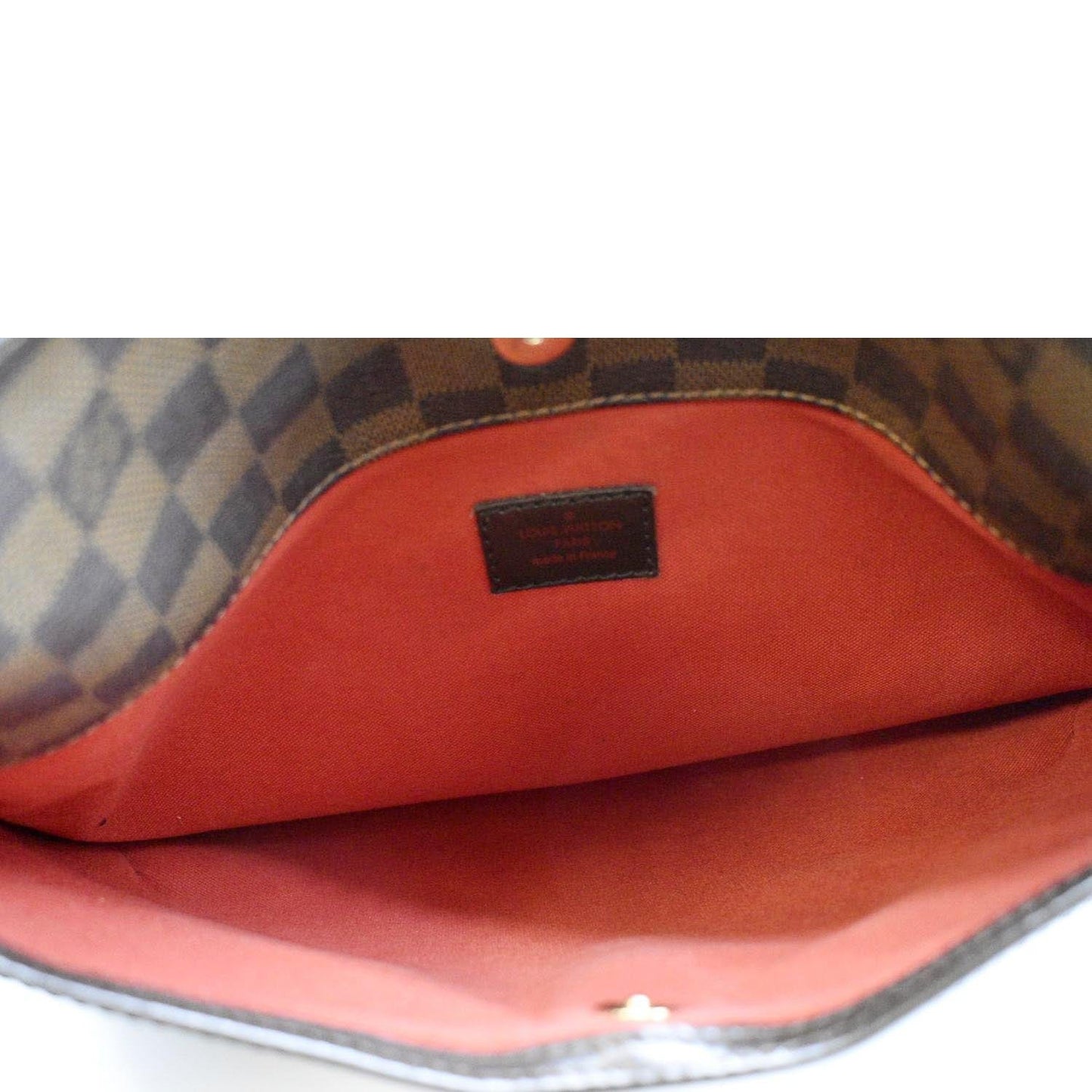 LOUIS VUITTON Bloomsbury PM Damier Ebene Crossbody Bag Brown