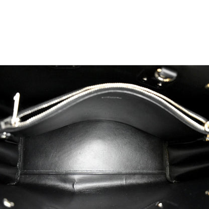 YVES SAINT LAURENT Sac de Jour Leather Satchel Shoulder Bag Black