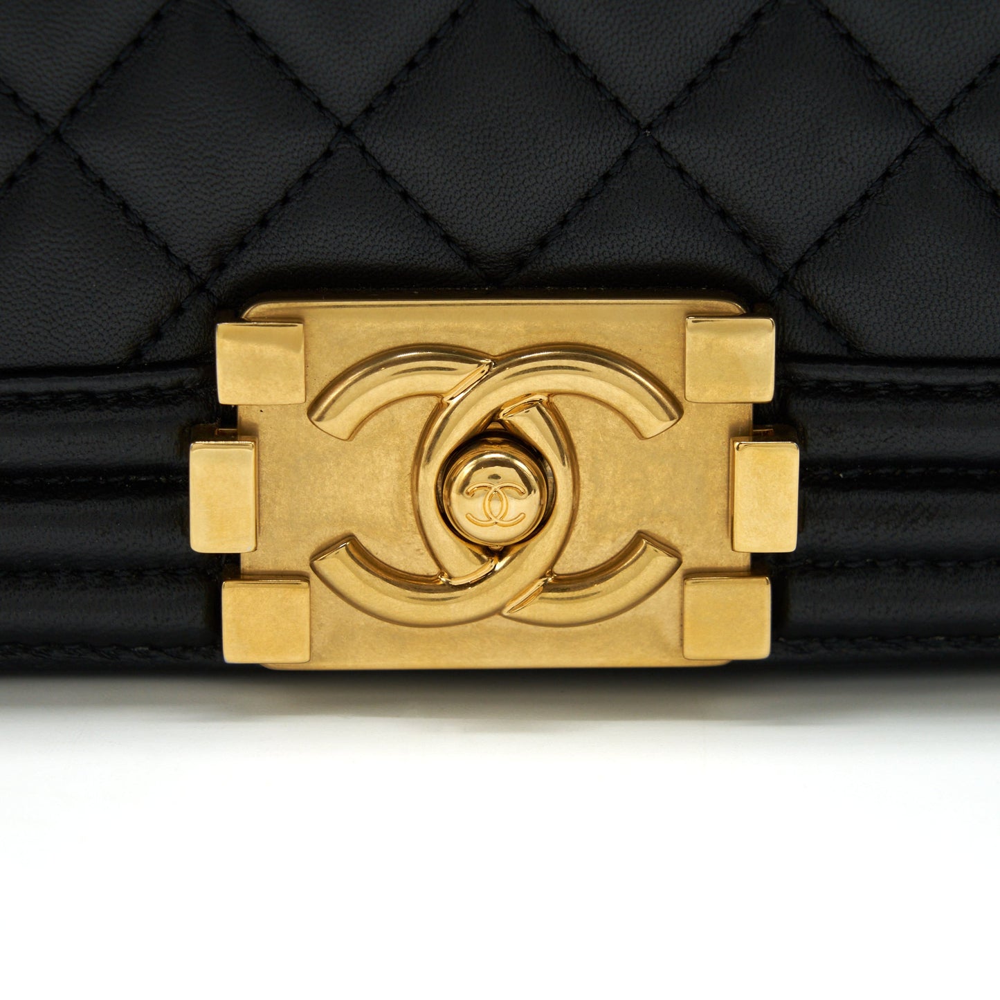 Chanel Boy Bag New Medium (28cm) Lambskin Black Ruthenium