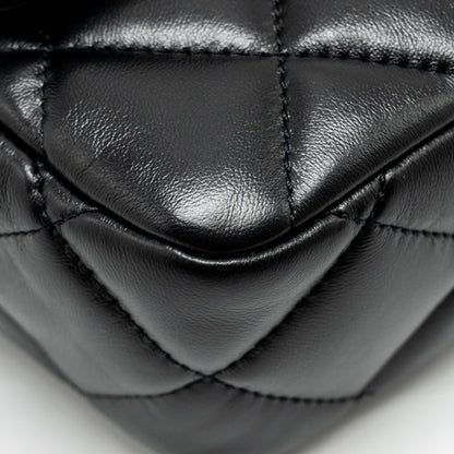 Chanel 22B Mini FlapBag Lambskin Black  (Microchip)
