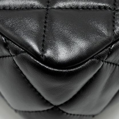 Chanel 22B Mini FlapBag Lambskin Black  (Microchip)