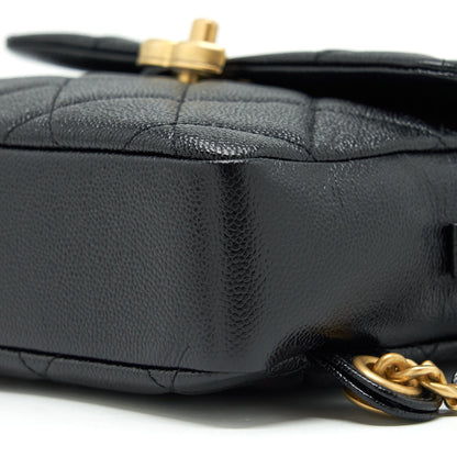 Chanel 22P Flap Backpack Caviar Black