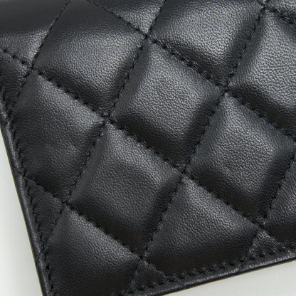 Chanel Mini Flap Bag With Camellia Chain Lambskin Black L