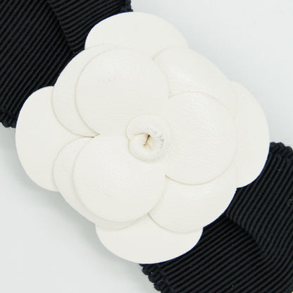 Chanel Mini Flap Bag With Camellia Chain Lambskin Black L