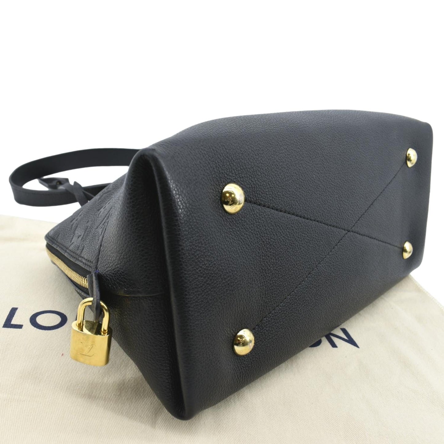 LOUIS VUITTON Neo Alma PM Monogram Empreinte Shoulder Bag Black