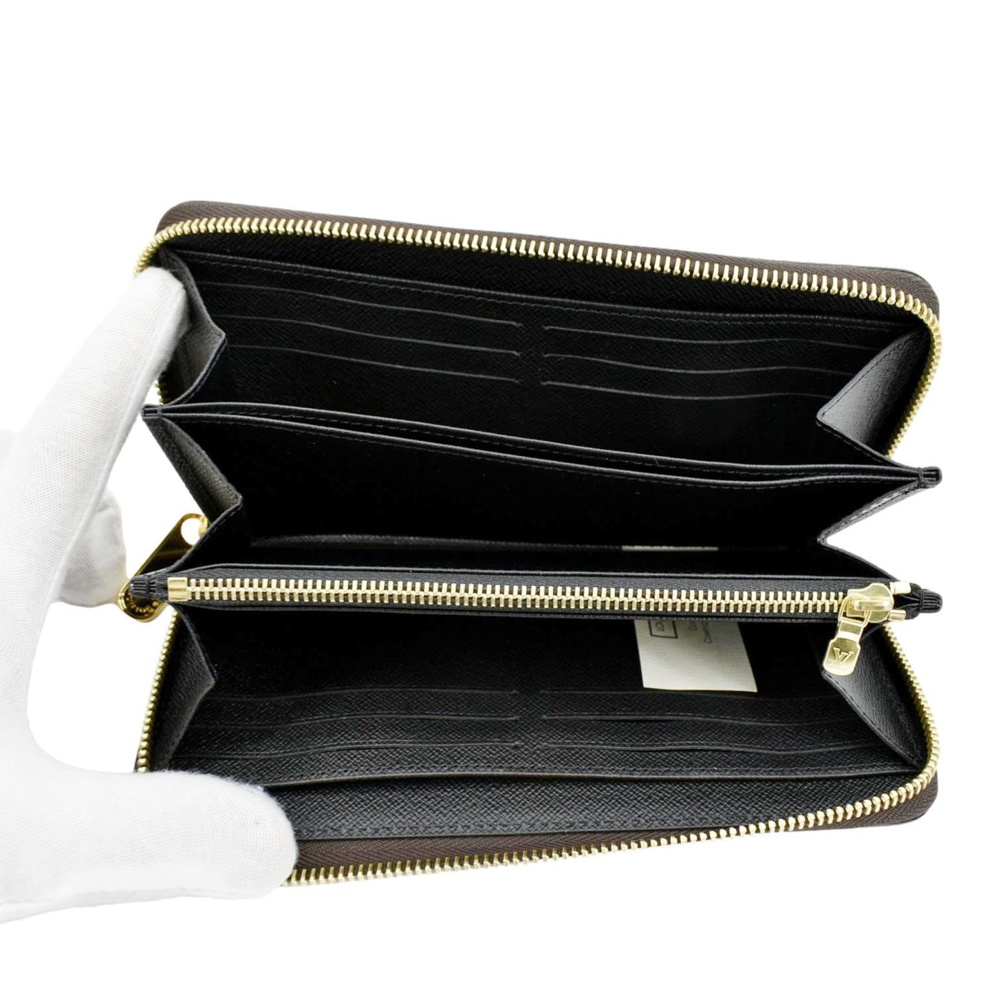 LOUIS VUITTON Giant Monogram Reverse Zippy Wallet Brown