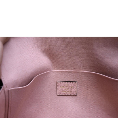 LOUIS VUITTON Pochette Felicie Monogram Leather Chain Wallet Pink