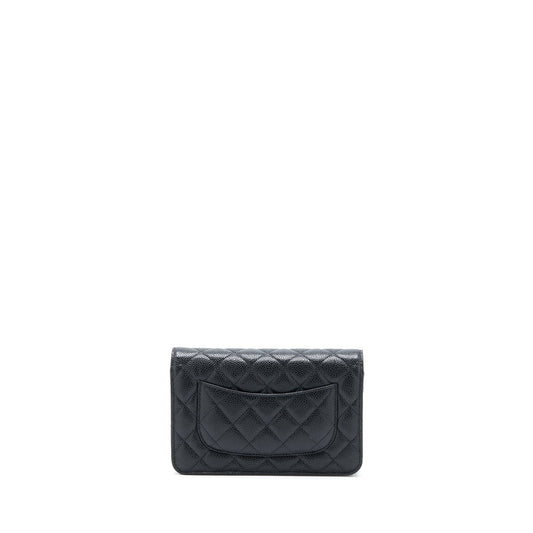 Chanel Classic Wallet On Chain Caviar Black  (Microchip)