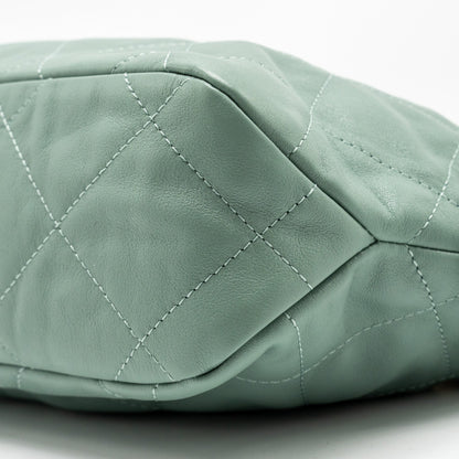 Chanel 22C Hobo bag with Giant Chain calfskin Green  (microchip)