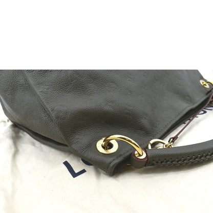 LOUIS VUITTON Artsy MM Monogram Empreinte Leather Shoulder Bag Khaki Green