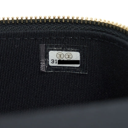 Chanel 21K top handle rectangular Vanity with chain Black L