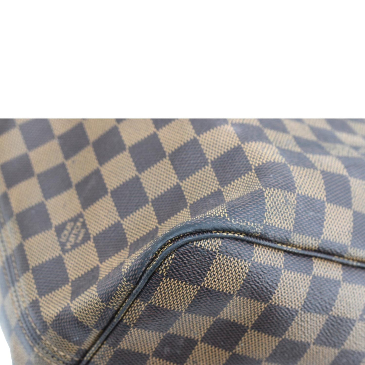 LOUIS VUITTON Neverfull GM Damier Ebene Tote Shoulder Bag Brown