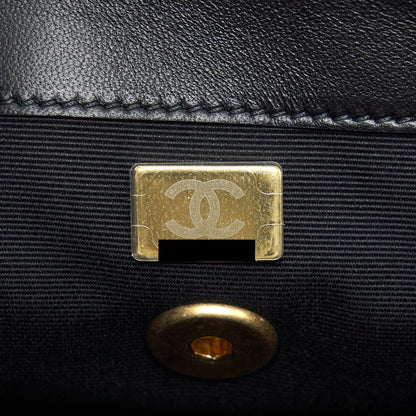 Chanel 22P New Square Flap Bag Caviar Black
