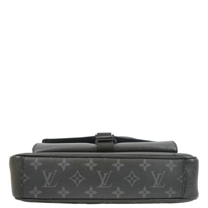 LOUIS VUITTON Taigarama Messengerama Monogram Eclipse Messenger Bag Grey