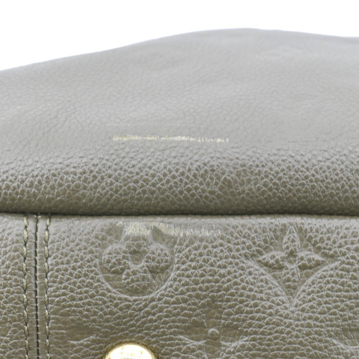 LOUIS VUITTON Artsy MM Monogram Empreinte Leather Shoulder Bag Khaki Green