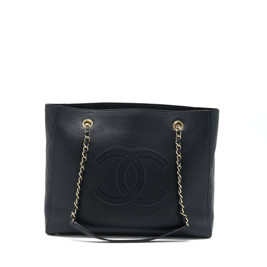 Chanel Tote Bag Lambskin Black L