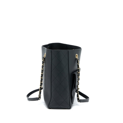 Chanel Tote Bag Lambskin Black L