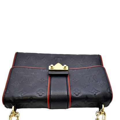 LOUIS VUITTON Saint Sulpice PM Empreinte Leather Crossbody Bag Noir
