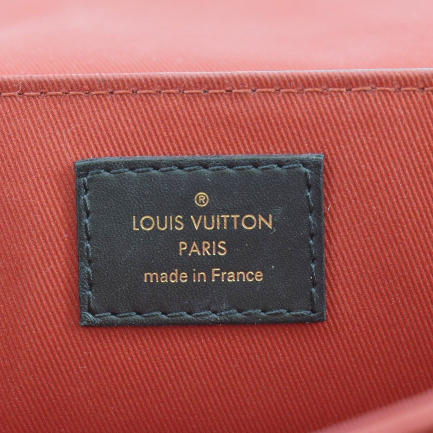LOUIS VUITTON Georges BB Monogram Canvas Shoulder Bag Coquelicot Peach