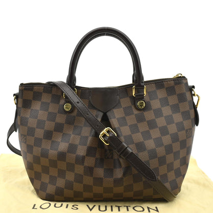 LOUIS VUITTON Siena PM Damier Ebene Shoulder Bag Brown