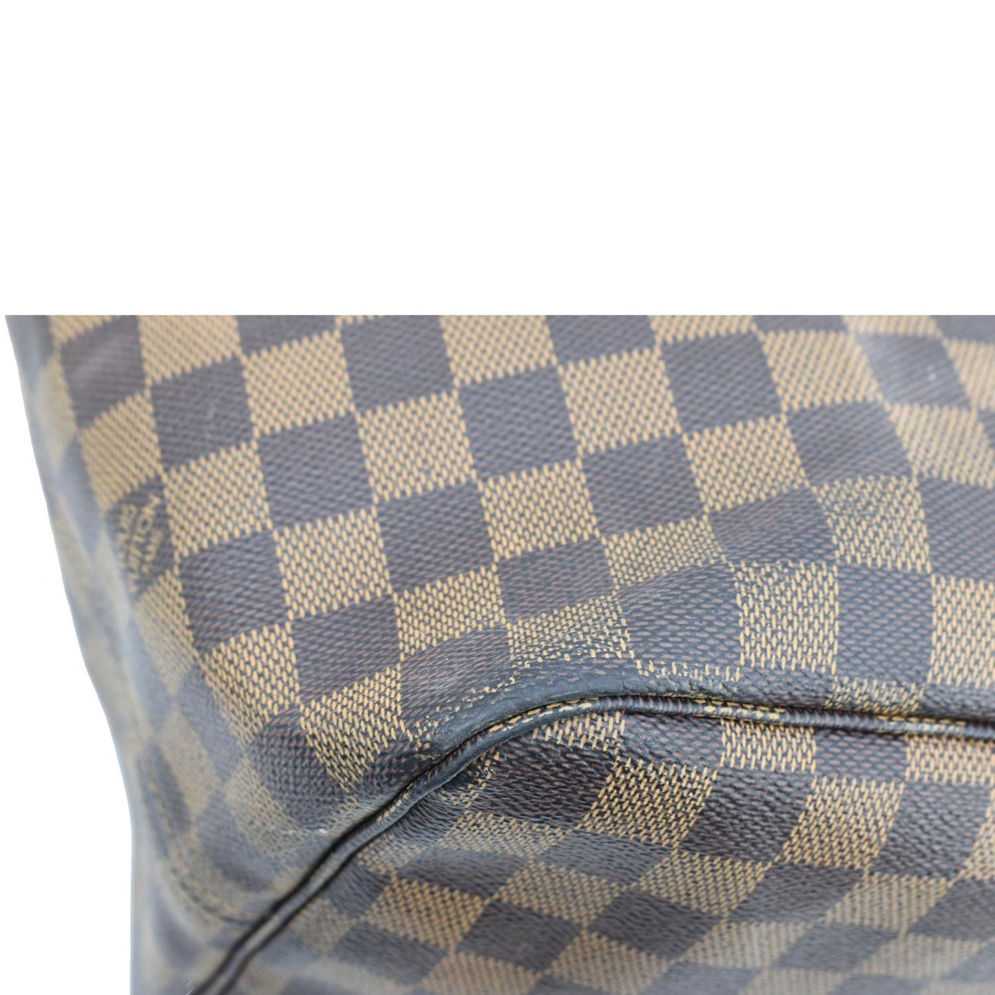 LOUIS VUITTON Neverfull GM Damier Ebene Tote Shoulder Bag Brown