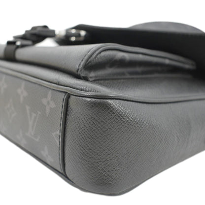 LOUIS VUITTON Taigarama Messengerama Monogram Eclipse Messenger Bag Grey