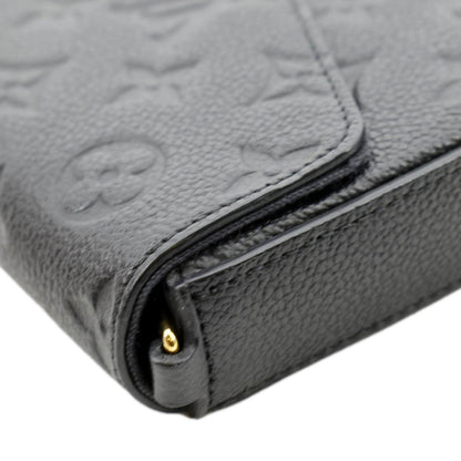 LOUIS VUITTON  Felicie Monogram Empreinte Pochette Crossbody Bag Black