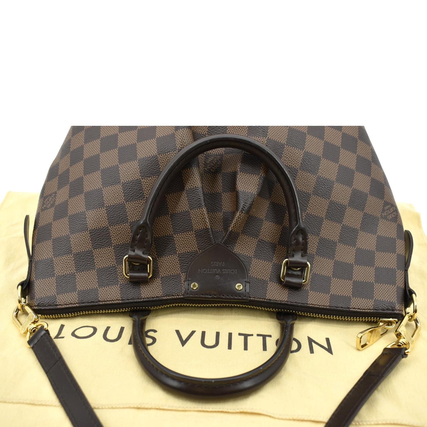 LOUIS VUITTON Siena PM Damier Ebene Shoulder Bag Brown
