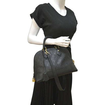 LOUIS VUITTON Neo Alma PM Monogram Empreinte Shoulder Bag Black