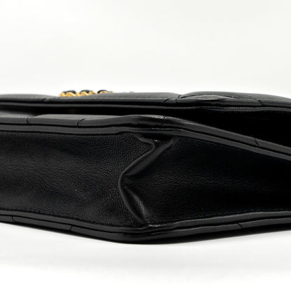 Chanel 19 wallet on chain lambskin black multicolor hardware