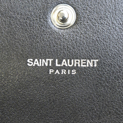 YVES SAINT LAURENT Kate Heart Studded Leather Shoulder Bag Black