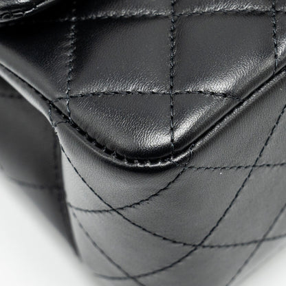 Chanel Mini Square Flap Bag Lambskin Black L (microchip)