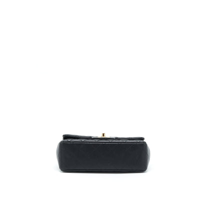 Chanel Mini Rectangular Flap Bag With Bag Charms Giant Chains Lambskin Black