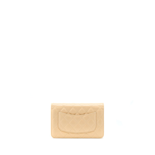 Chanel Classic Wallet On Chain Caviar Beige