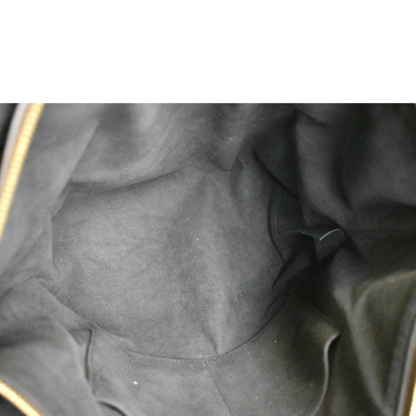 LOUIS VUITTON Flower Zipped MM Monogram Canvas Tote Bag Noir