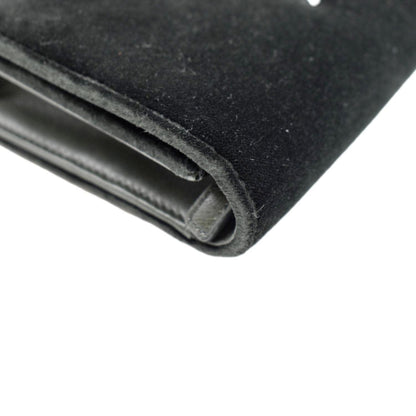 YVES SAINT LAURENT Crystal Kate Medium Tassel Velvet Crossbody Bag Dark Green