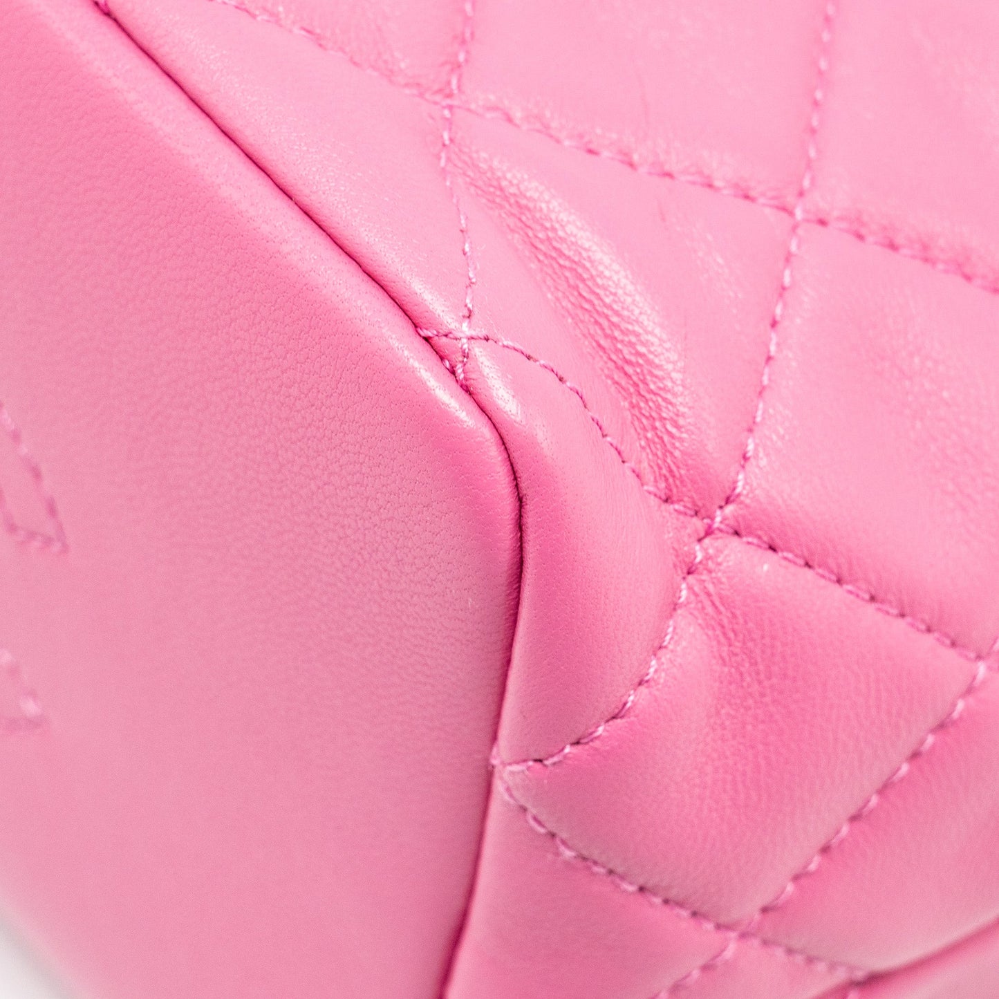 Chanel 20S Small Quilted hobo bag Lambskin Pink
