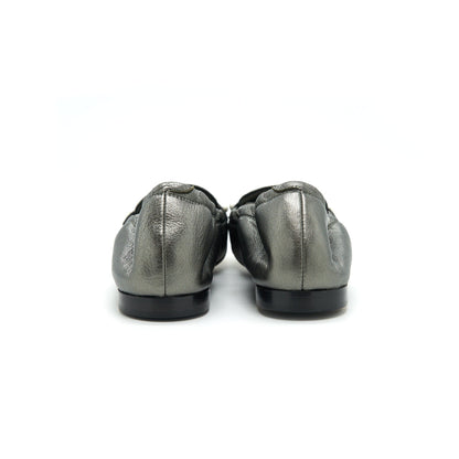 Chanel Lambskin Ballet Flat Shoes Size 36.5