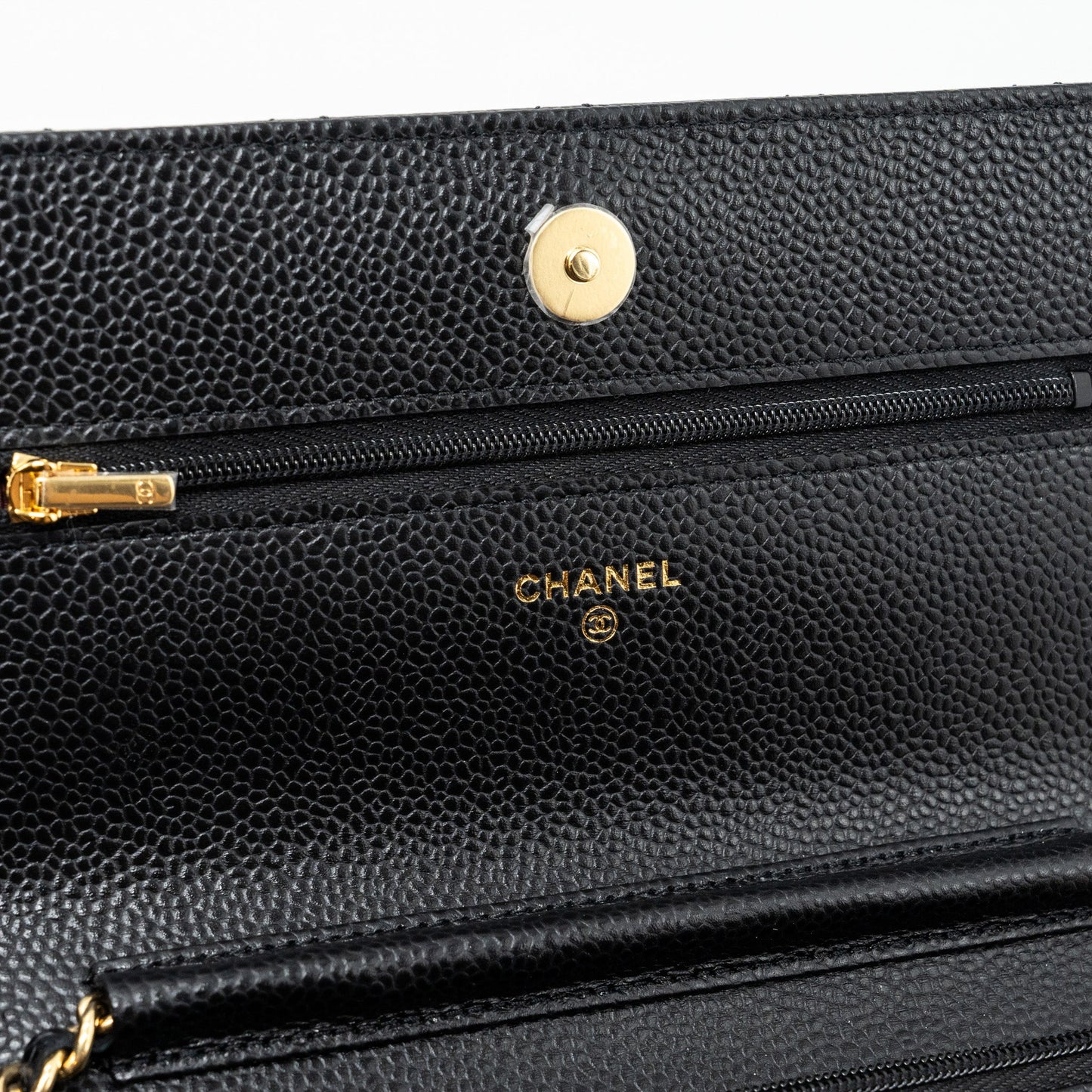Chanel Classic Wallet On Chain Caviar Black  (microchip)