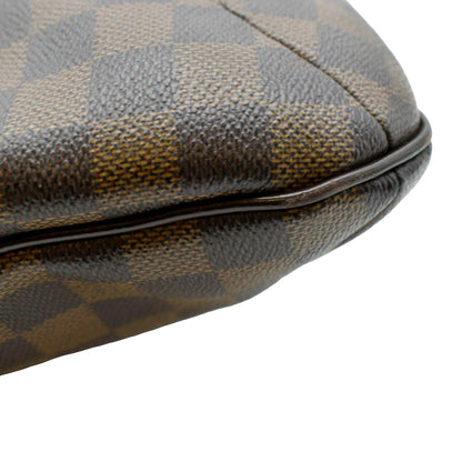 LOUIS VUITTON Bloomsbury PM Damier Ebene Crossbody Bag Brown
