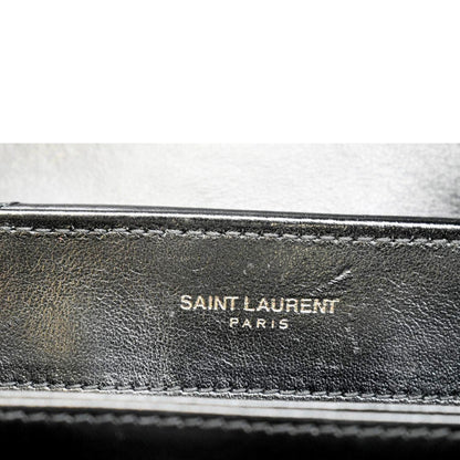 YVES SAINT LAURENT Loulou Toy Matelasse Leather Crossbody Bag Black