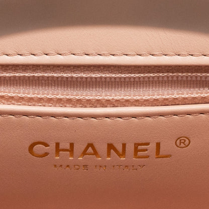 Chanel 23k Mini Shopping Bag Calfskin Light Pink (Microchip)
