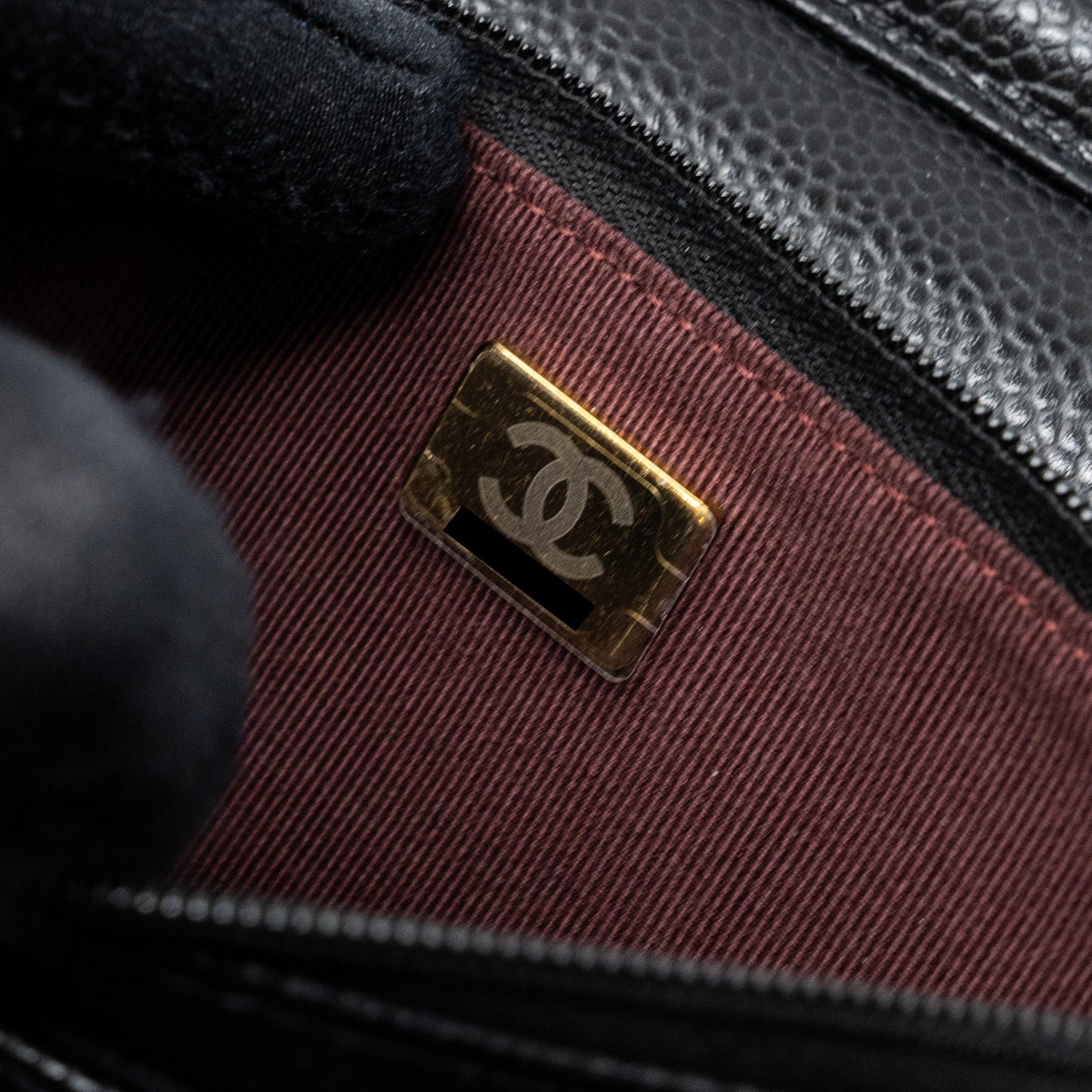 Chanel Classic Wallet On Chain Caviar Black  (microchip)