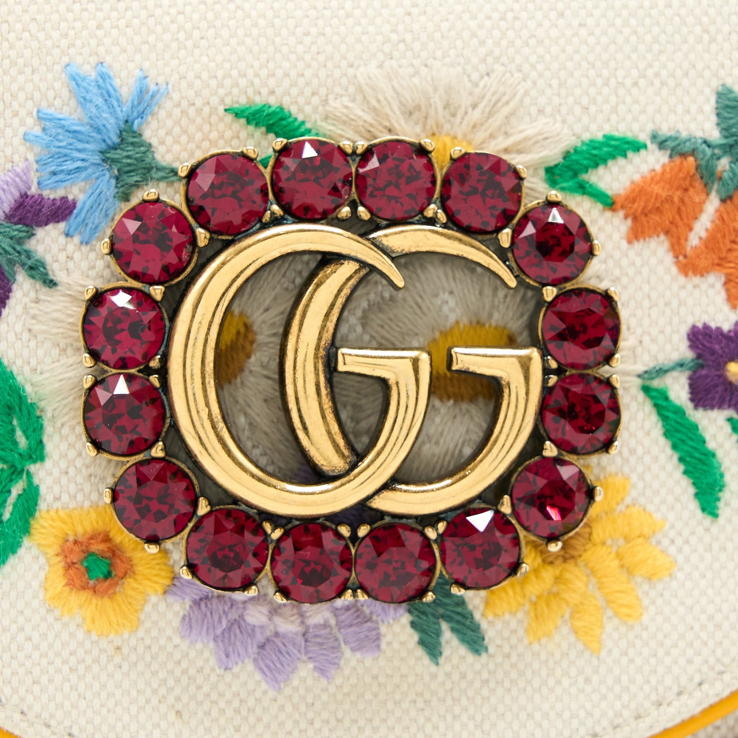 Gucci Crossbody Multicolour Print Fabric White