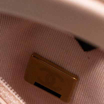 Chanel 23k Mini Shopping Bag Calfskin Light Pink (Microchip)